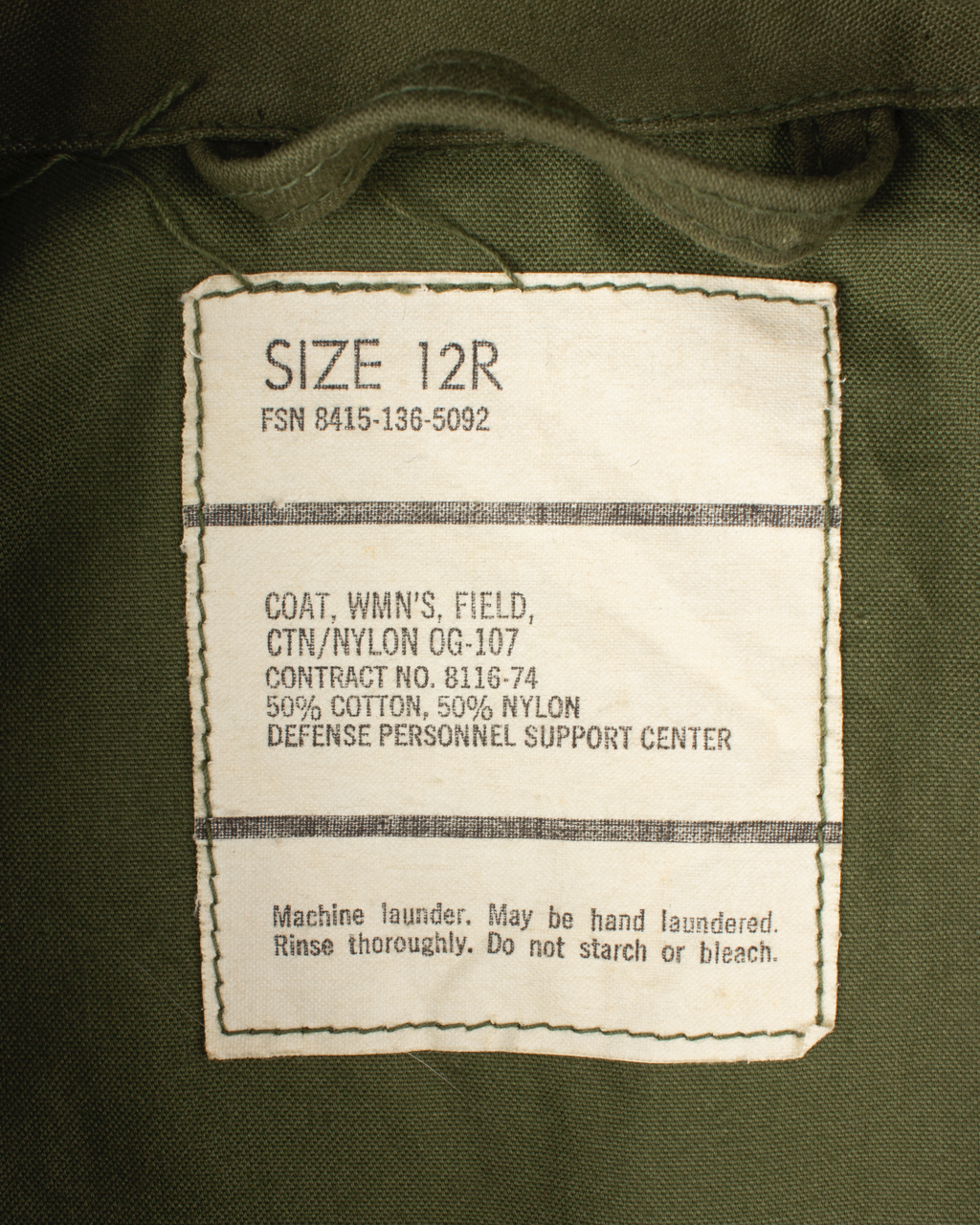 1970s U.S. Army Women's Field Jacket (S)