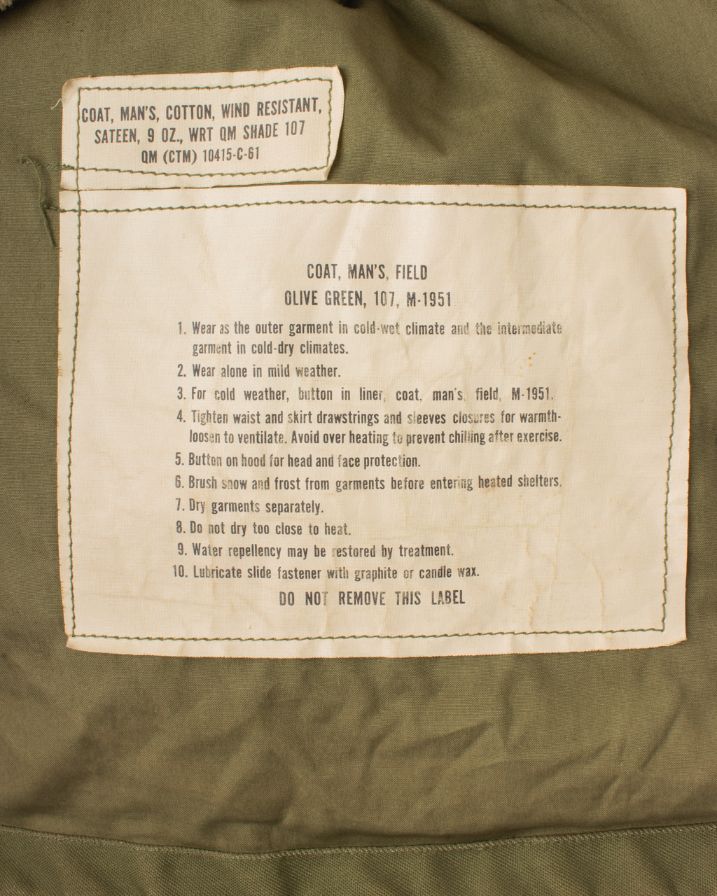 1950s U.S. Army M-51 Field Jacket with Liner