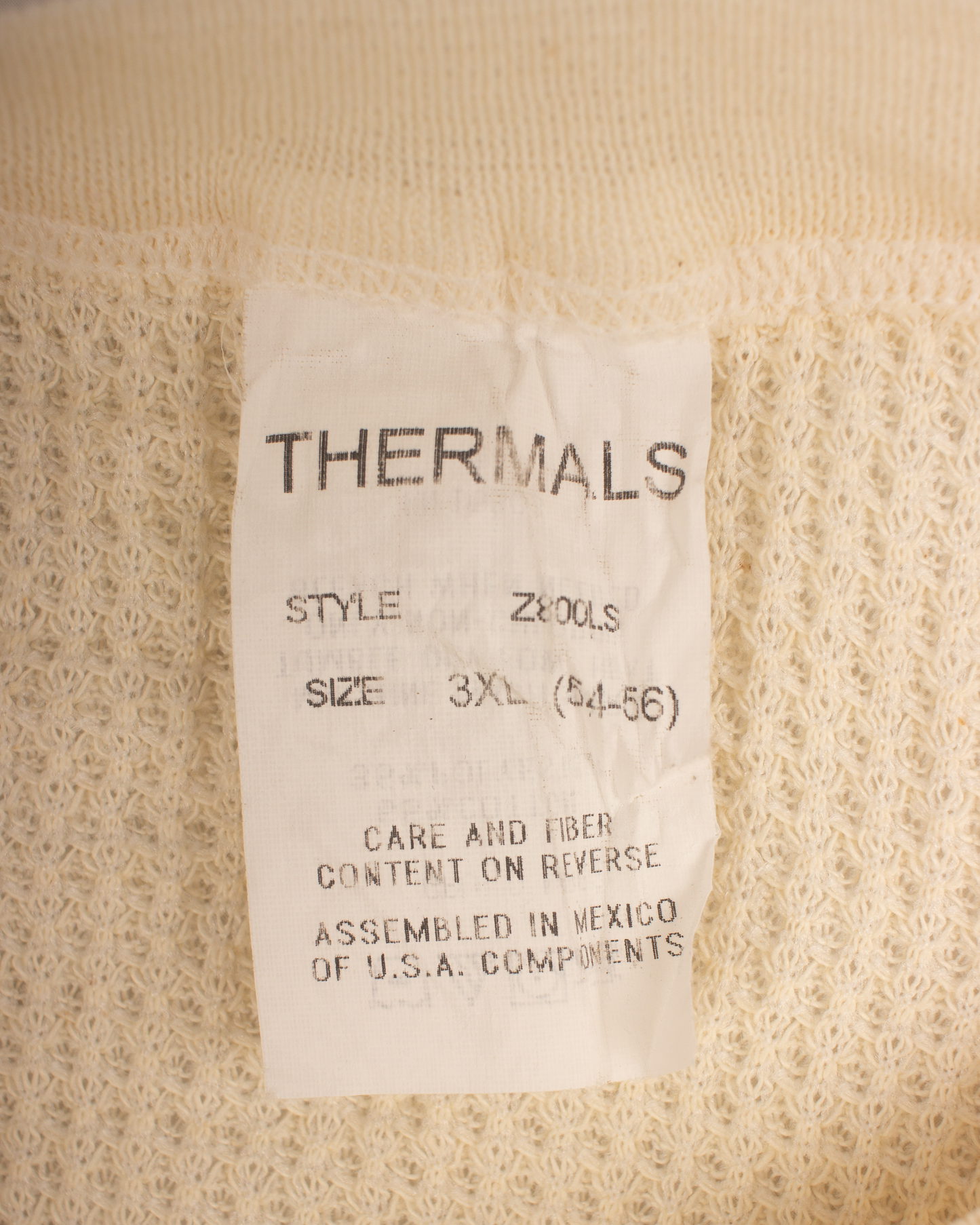 1970s Thermal waffle knit tee (M)