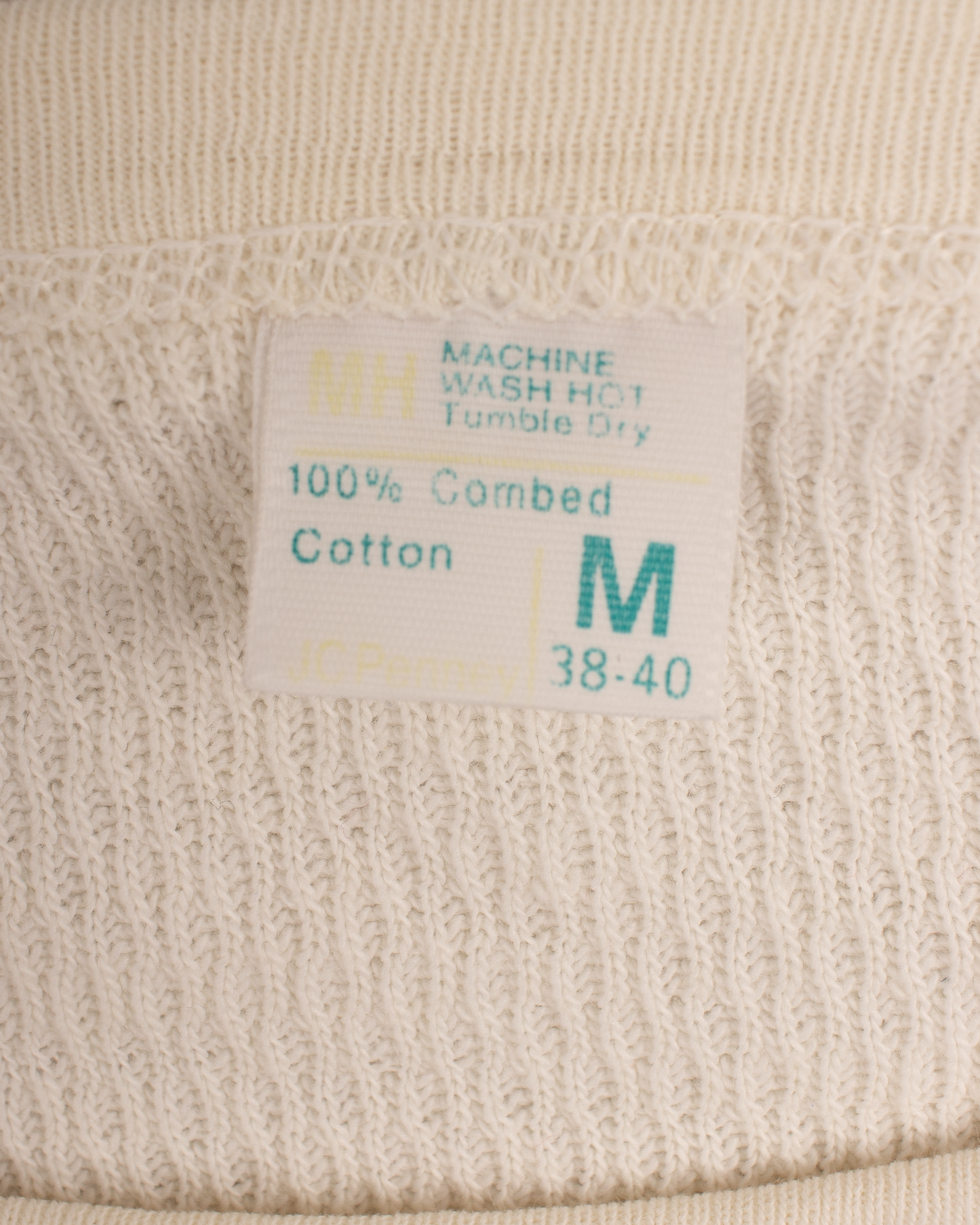 1980s Thermal waffle knit tee (M)