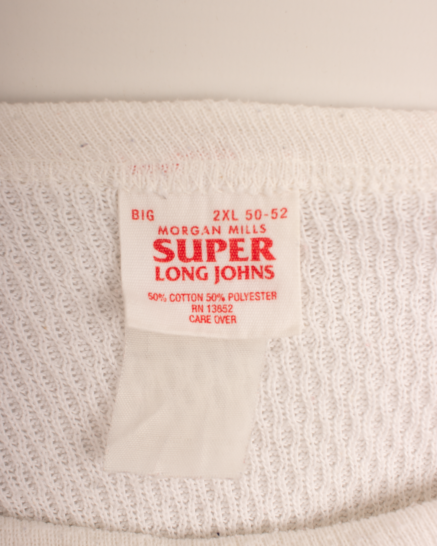 1980s Thermal waffle knit tee (2XL)