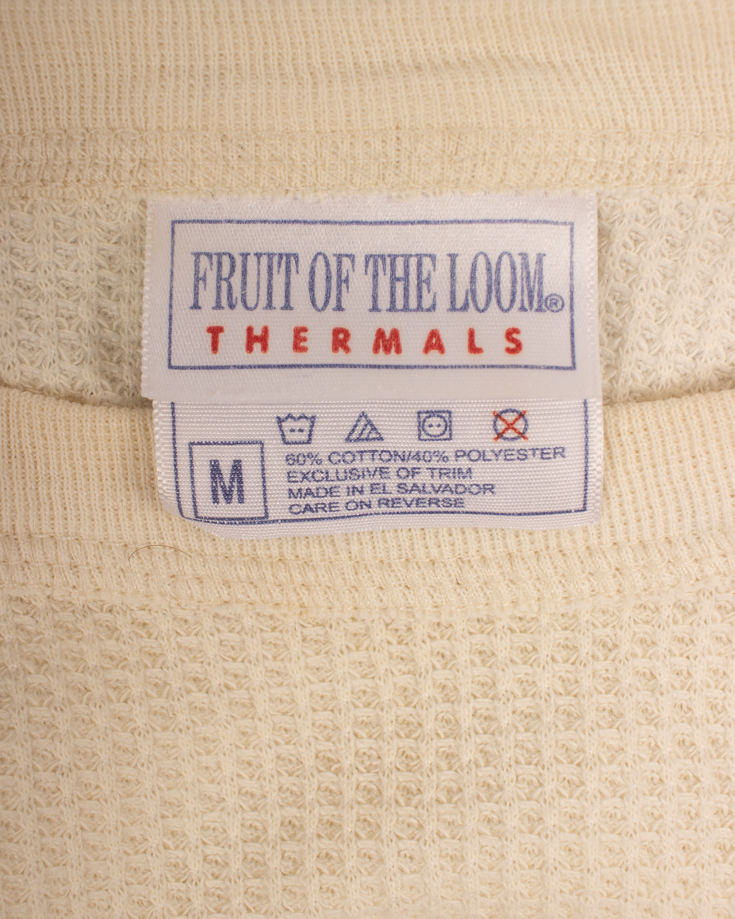 1990s Thermal waffle knit tee (M)