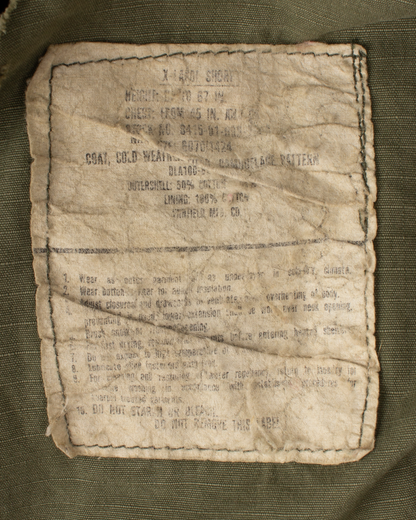 1980s US Army M-65 Woodland Camo Field Jacket (XL)