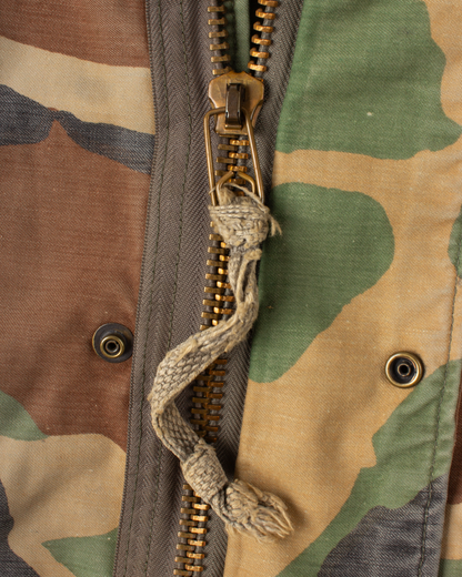 1980s US Army M-65 Woodland Camo Field Jacket (XL)