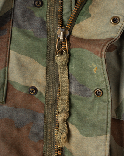 1990s Alpha Industries M-65 Woodland Camo Field Jacket (S)