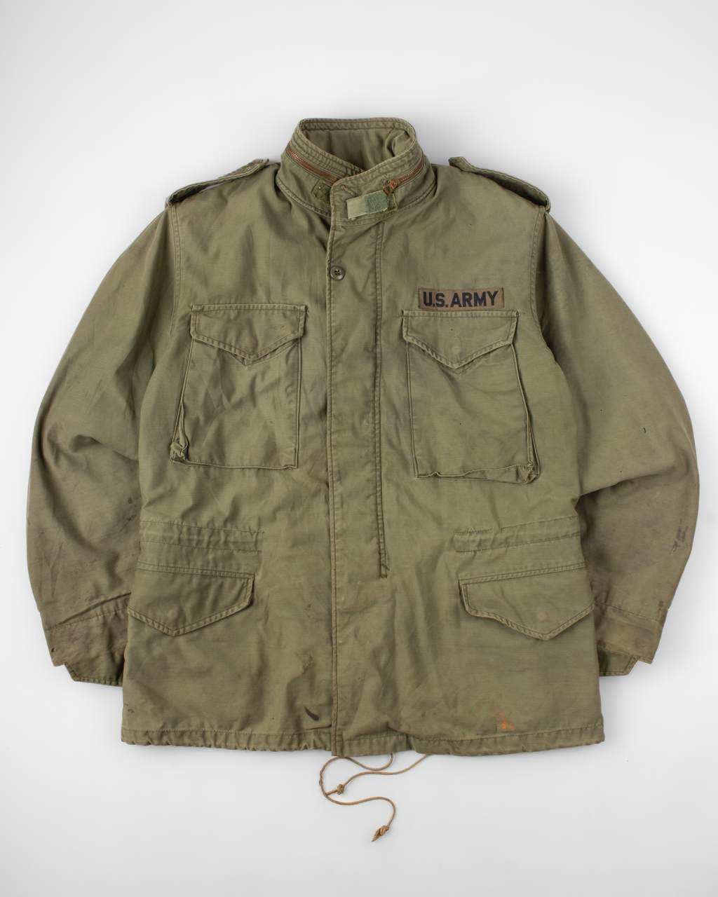 1960s U.S. Army M-65 Olive Field Jacket (M)