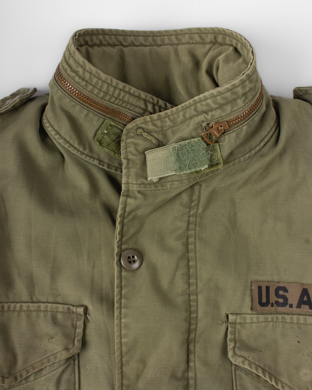1960s U.S. Army M-65 Olive Field Jacket (M)