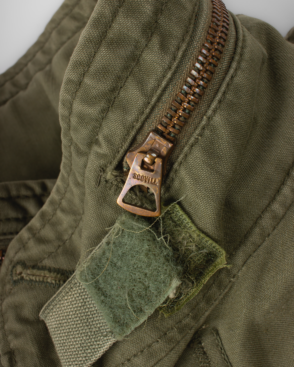 1960s U.S. Army M-65 Olive Field Jacket (M)