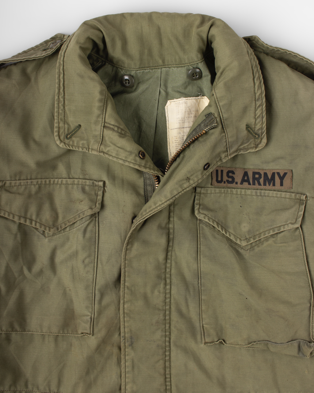 1960s U.S. Army M-65 Olive Field Jacket (M)