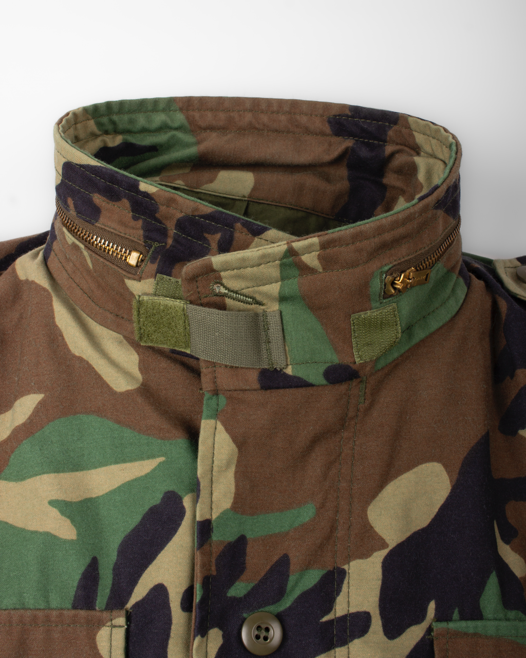 Vintage Alpha Industries M-65 Woodland Camo Field Jacket – Made in USA