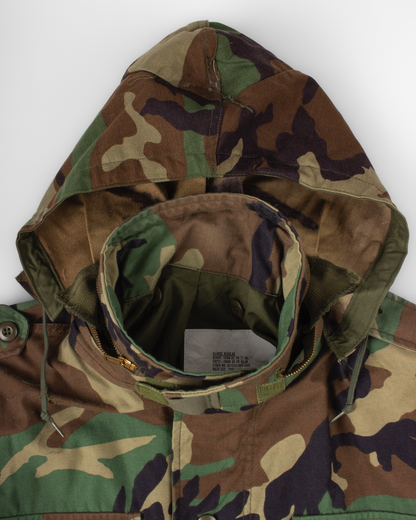 Vintage Alpha Industries M-65 Woodland Camo Field Jacket – Made in USA