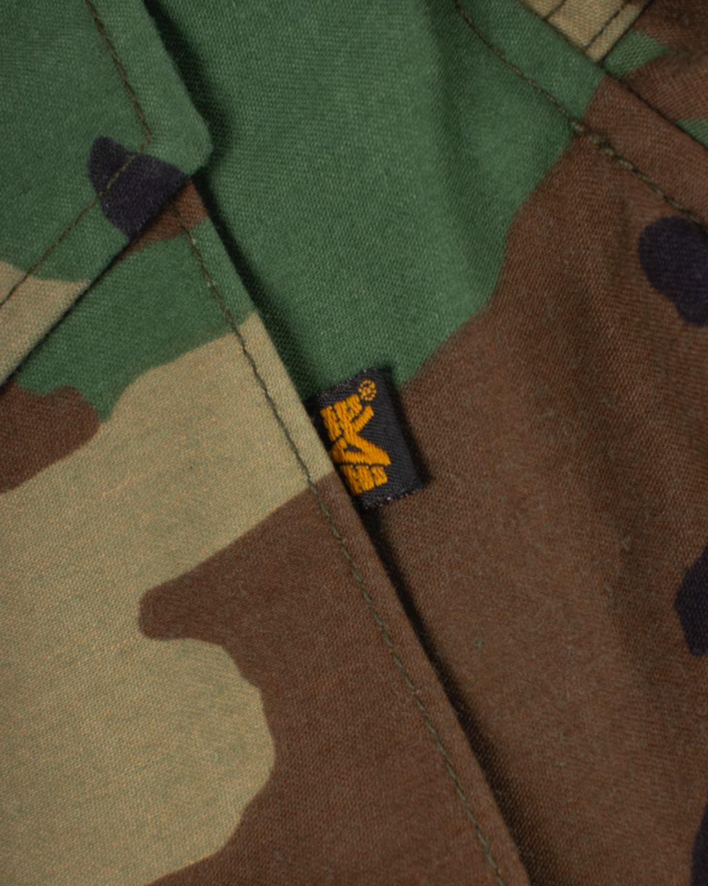 Vintage Alpha Industries M-65 Woodland Camo Field Jacket – Made in USA
