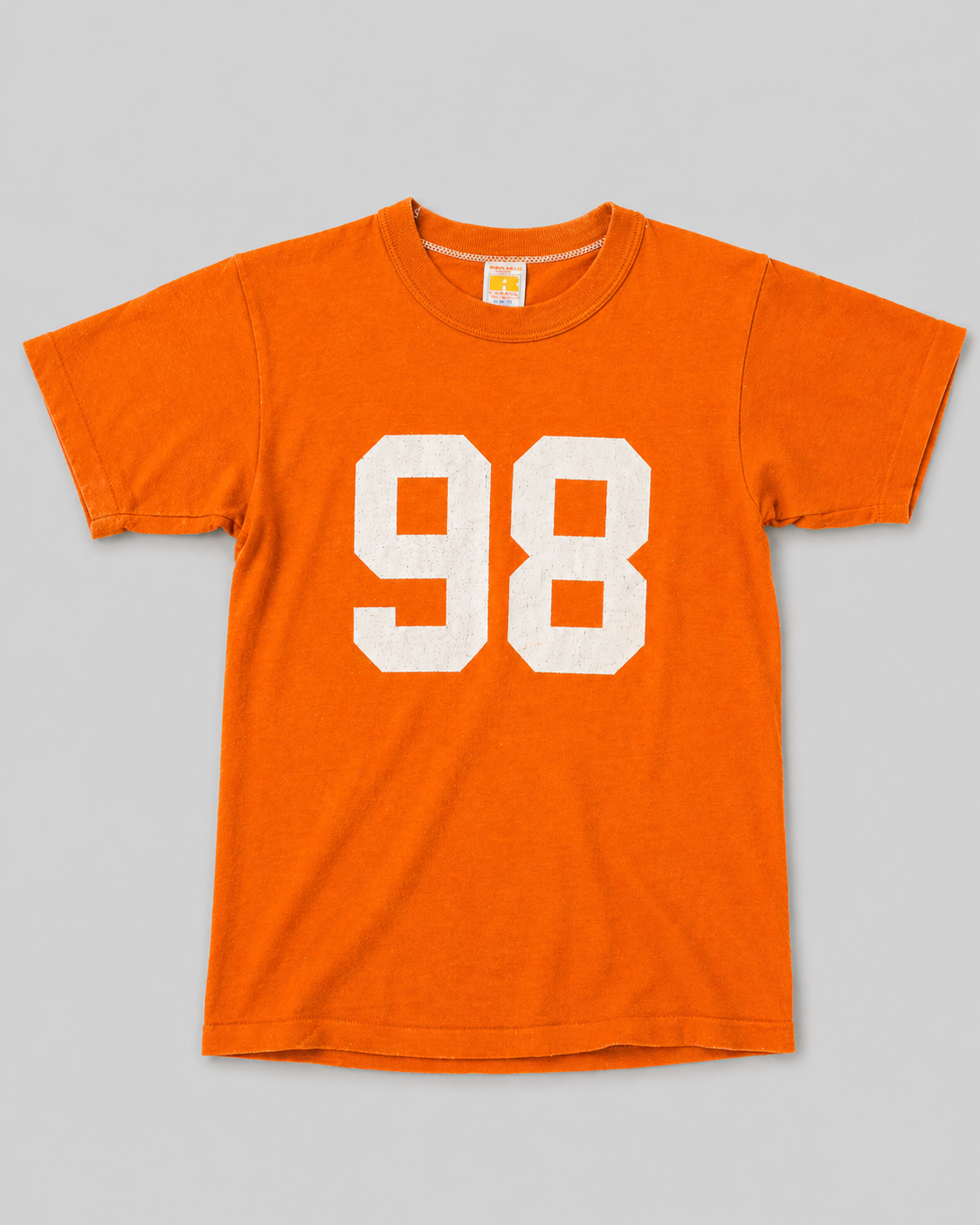 1970s Russell college kids tee (orange)