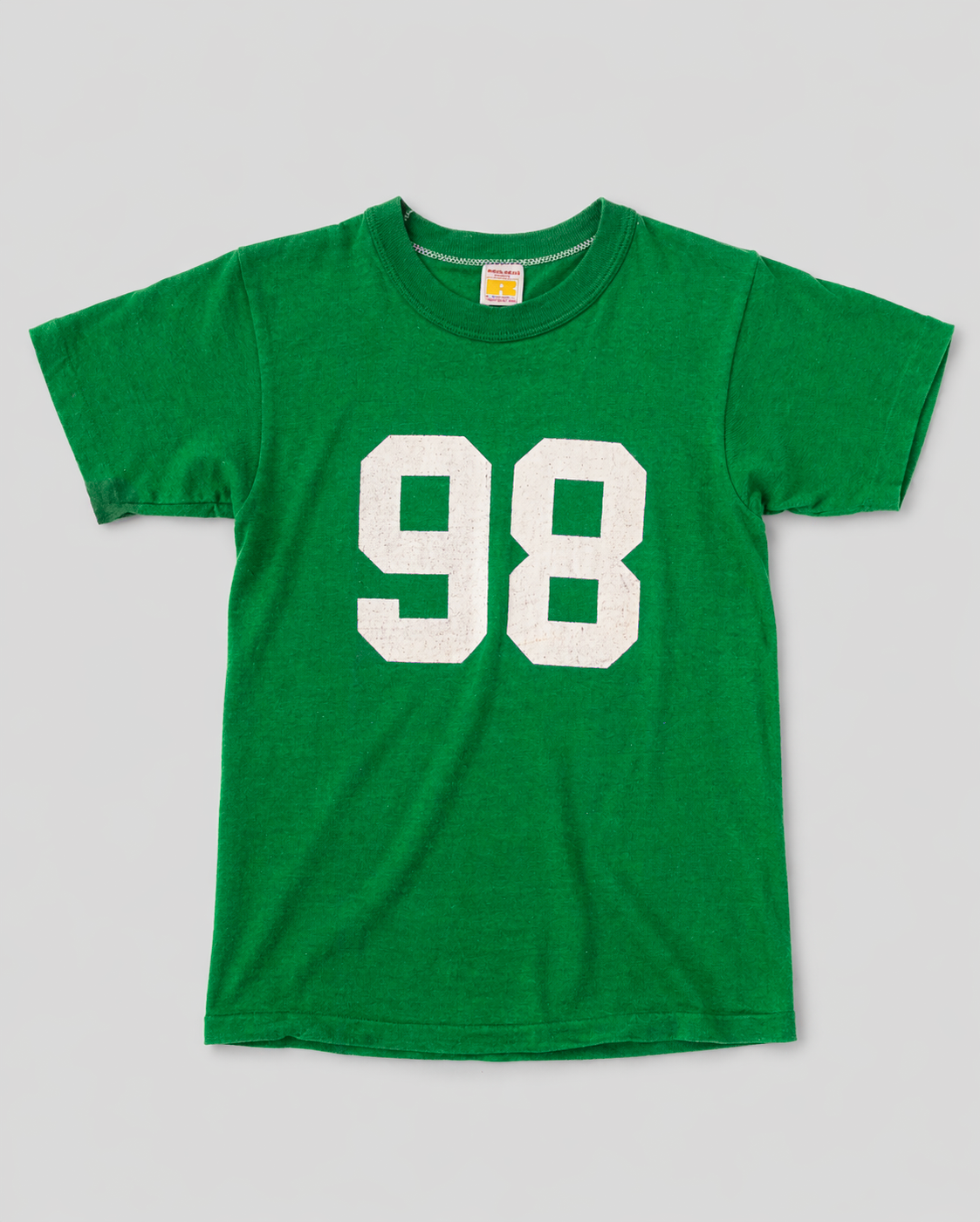 single stitch I Love NY I love new york college tee harvard university highschool printed t-shirt 1970s 70s baby tee crop t-shirt vintage cropped tee 