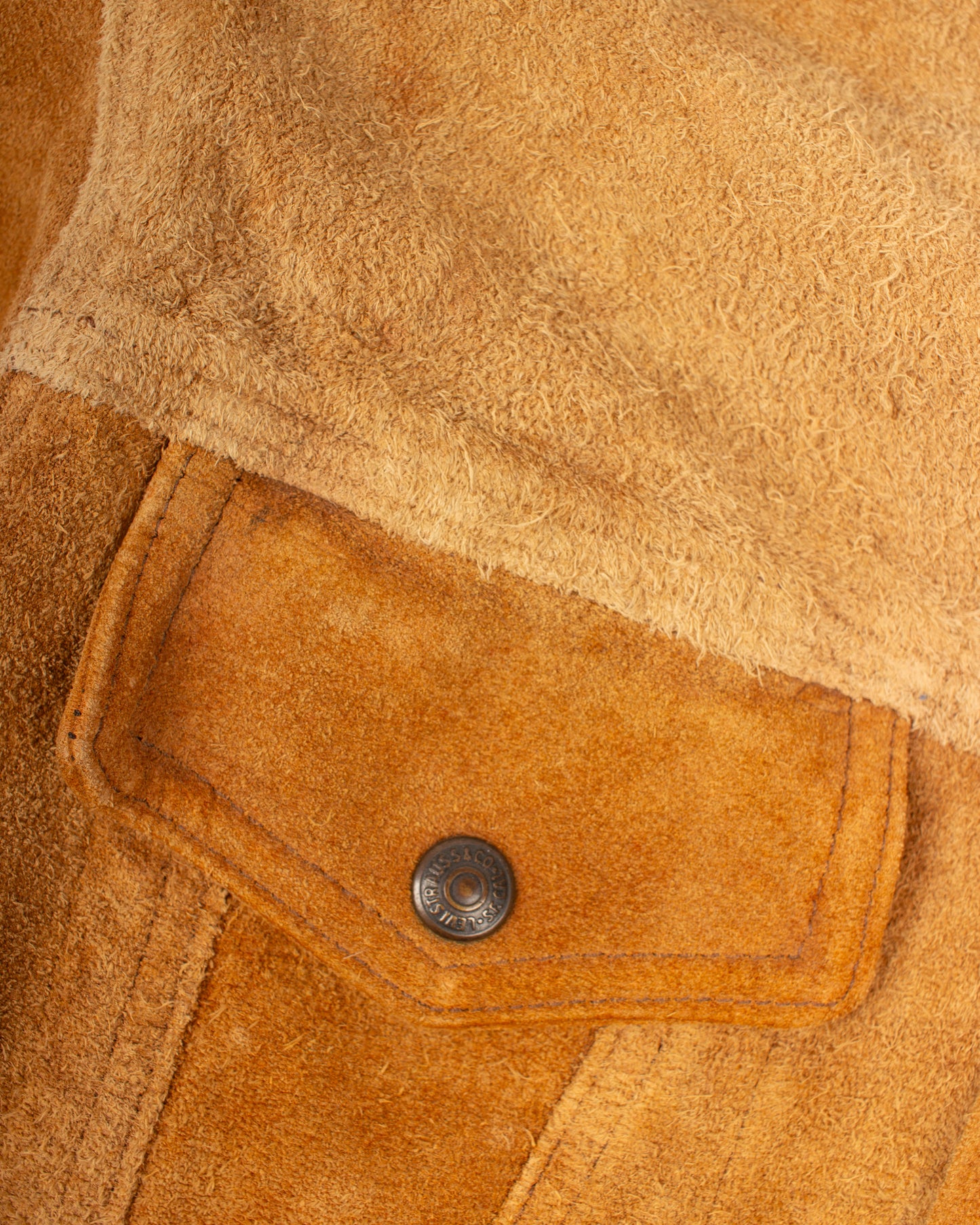 1960s Levi's suede trucker Jacket (M)