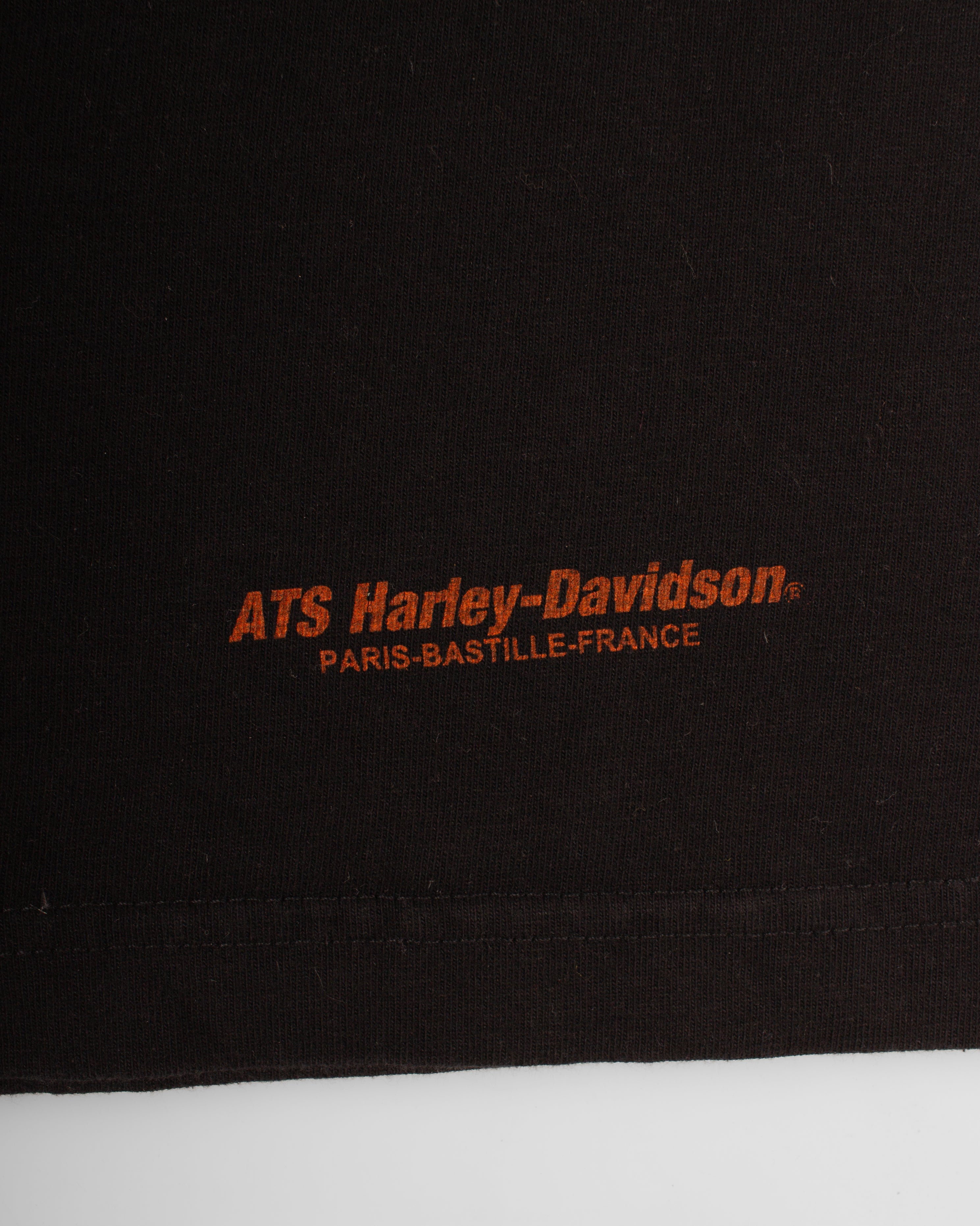 希少 PARIS HARLEY DAVIDSON プリントT USA製 2008 Harley Davidson Paris tee (XL) – Souvenir Machine