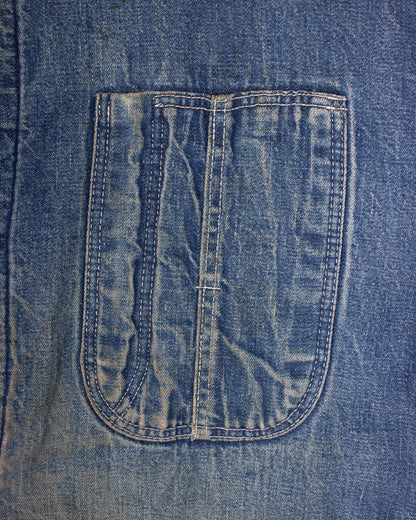 1950s Lined Denim Chore Jacket (L)