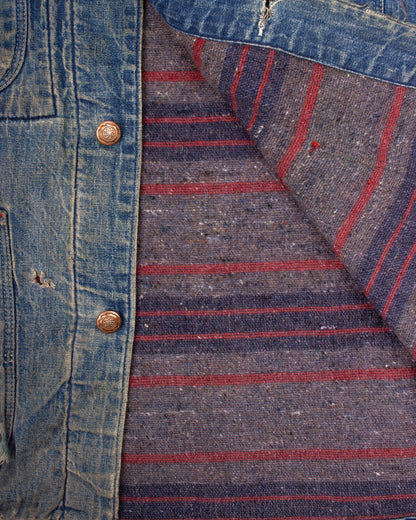 1950s Lined Denim Chore Jacket (L)