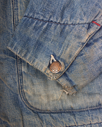 1950s Lined Denim Chore Jacket (L)