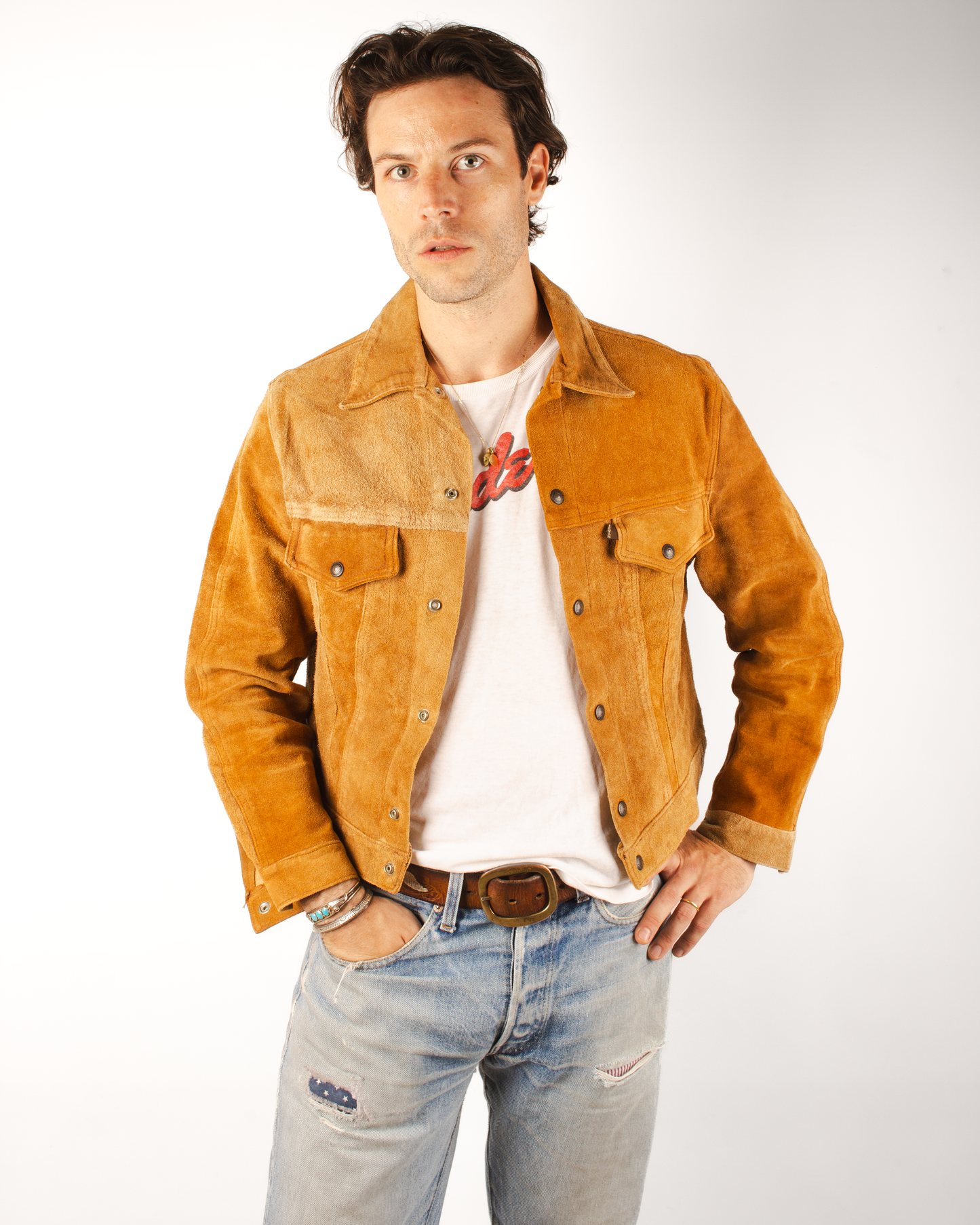 1960s Levi's suede trucker Jacket (M)