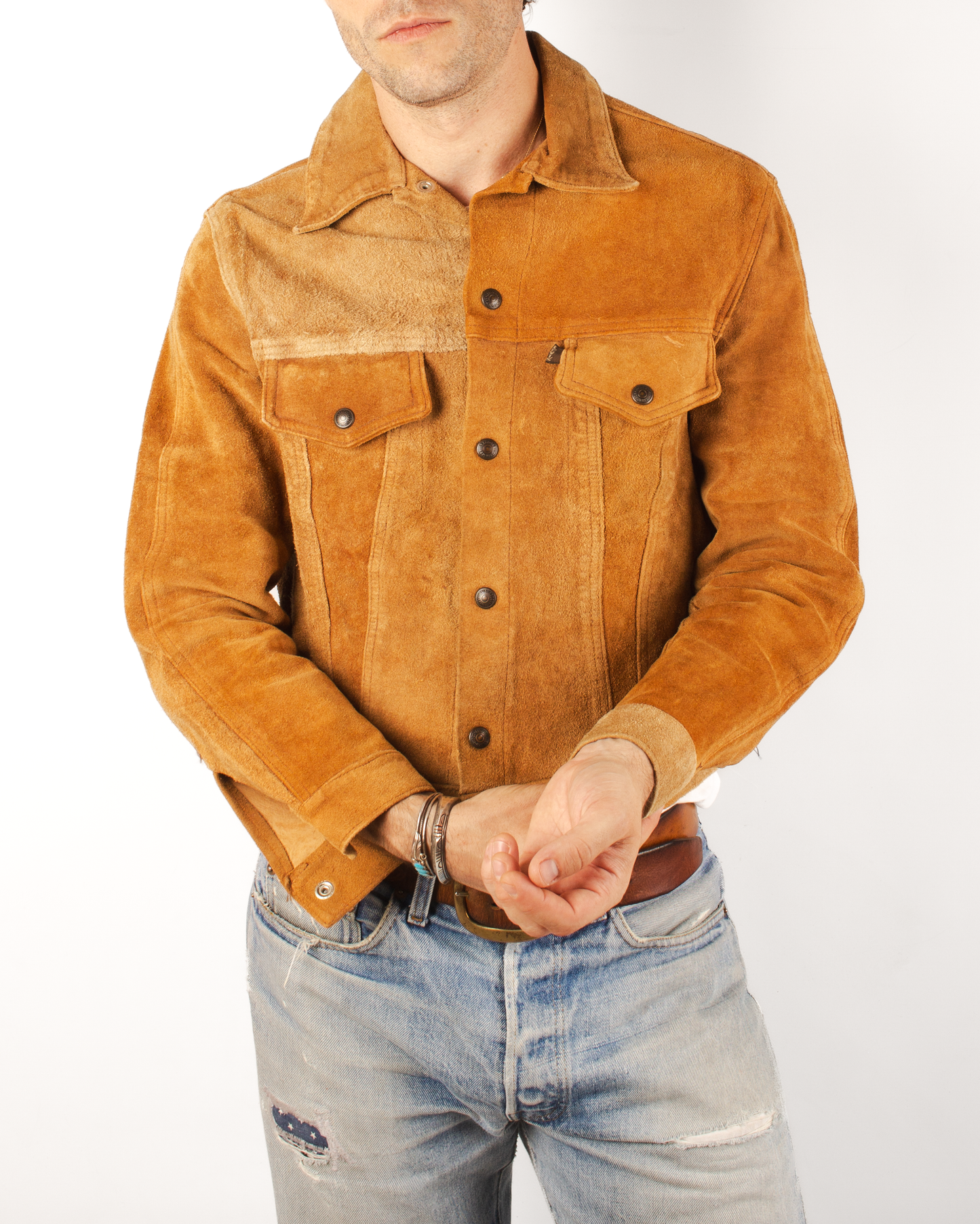 1960s Levi's suede trucker Jacket (M)