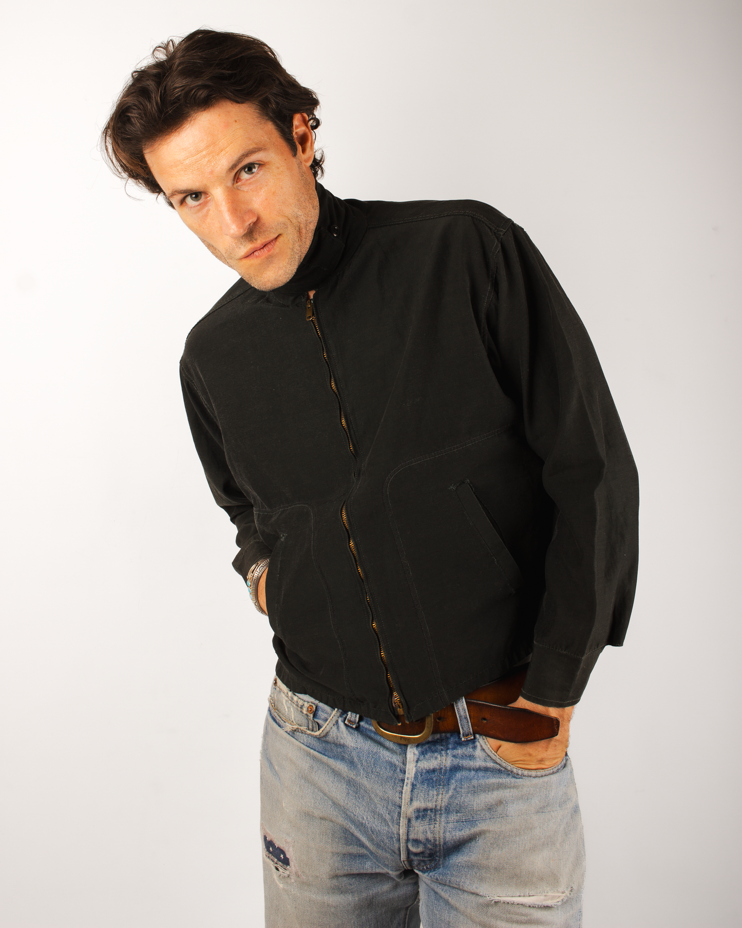 1960s Rayon Golf Jacket (M)