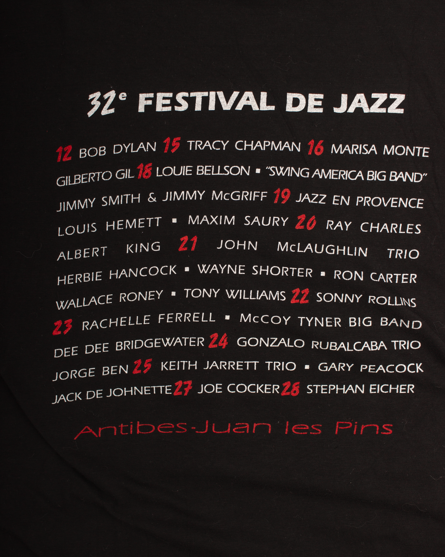 1992 French Jazz Festival Ray Charles tee (XL)