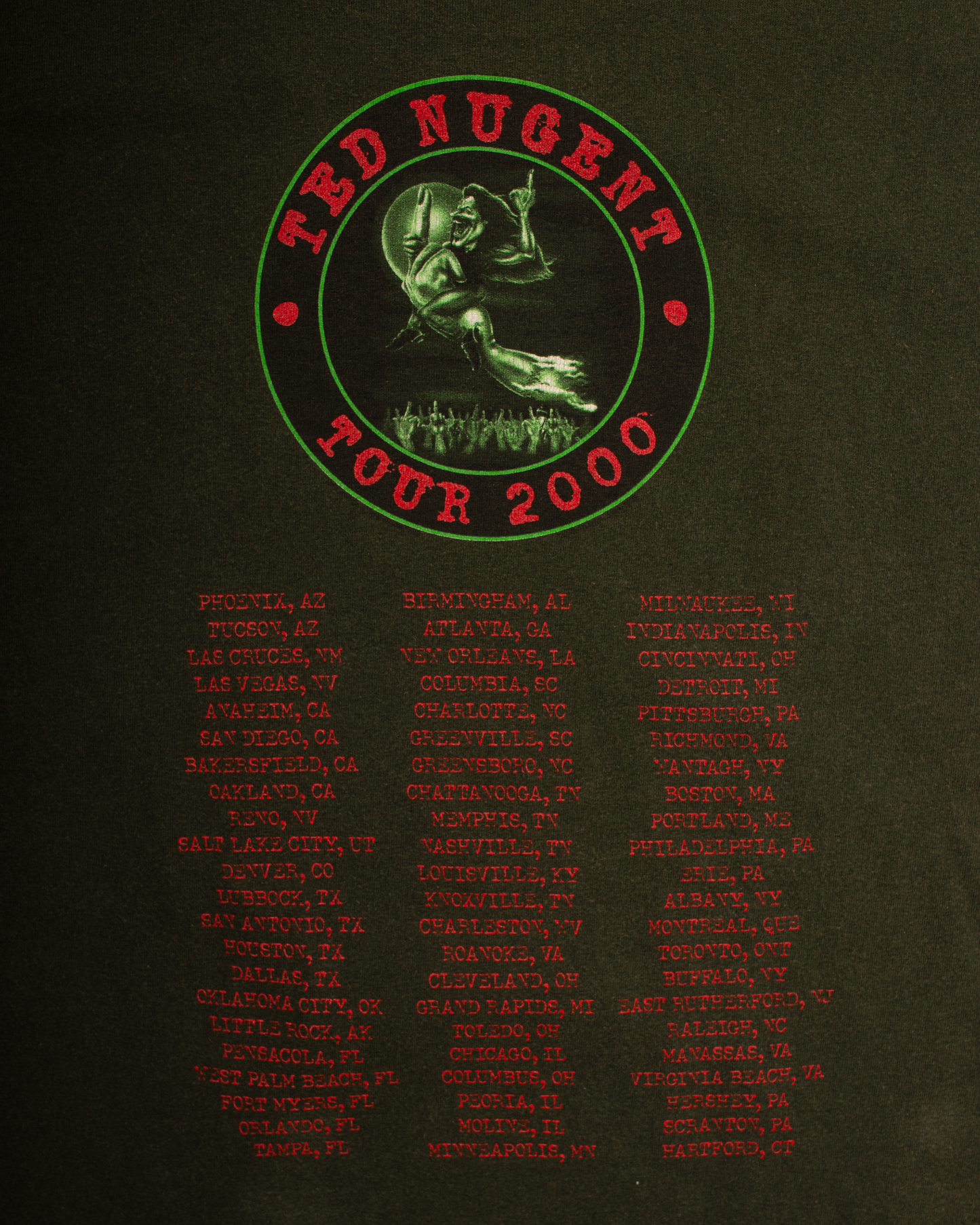 2000 Ted Nugent Tour Tee (XL)