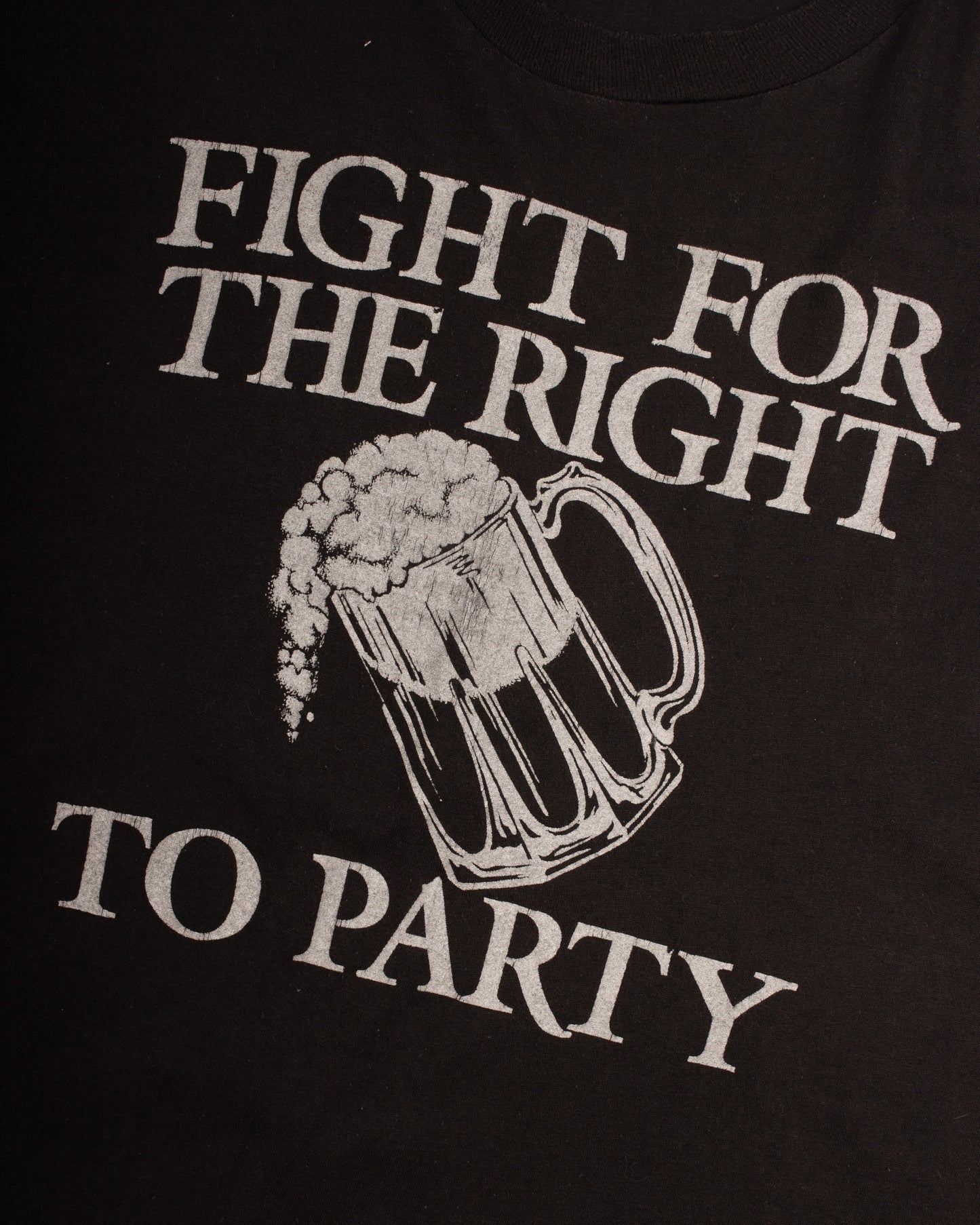 1990s "Fight For The Right" Slogan Tee (M)