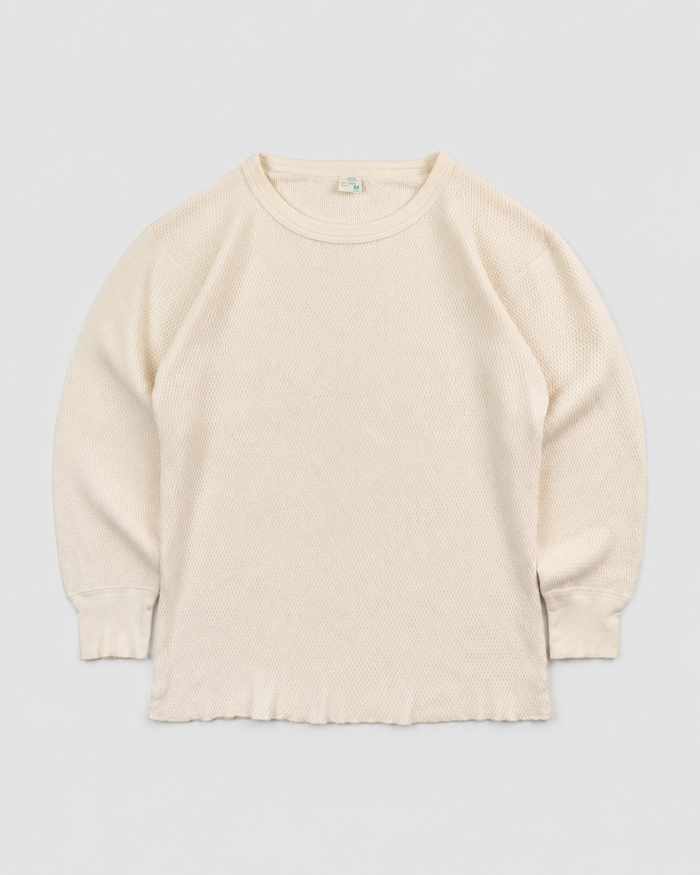 1980s Thermal waffle knit tee (M)