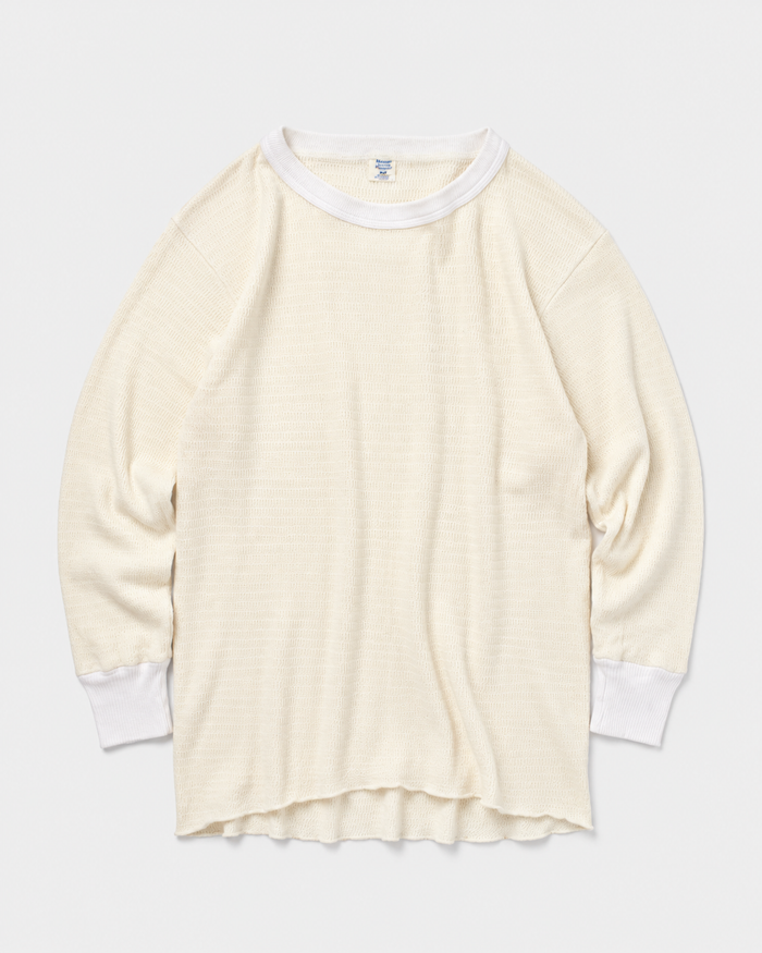 1980s Hanes Thermal waffle knit tee (M)