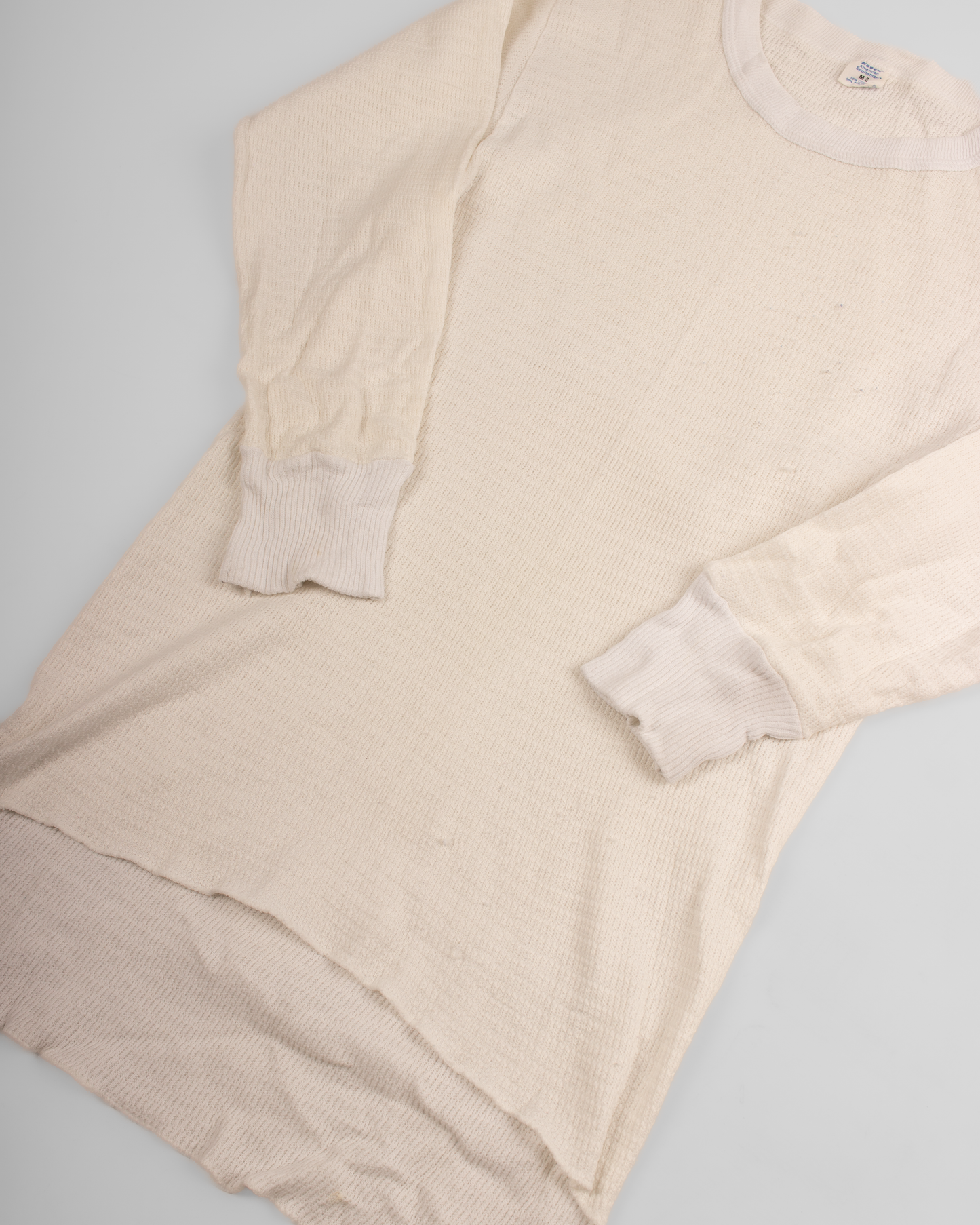 1980s Hanes Thermal waffle knit tee (M)