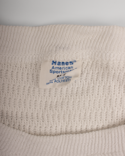 1980s Hanes Thermal waffle knit tee (M)