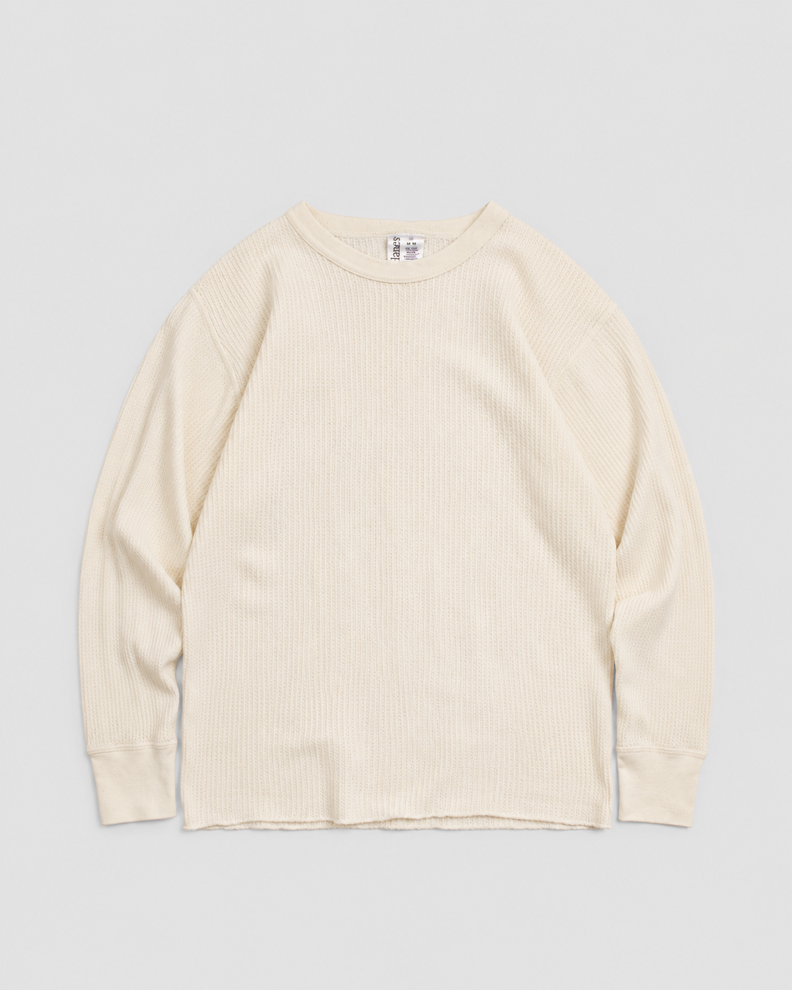 2000s Hanes Thermal waffle knit tee (M)