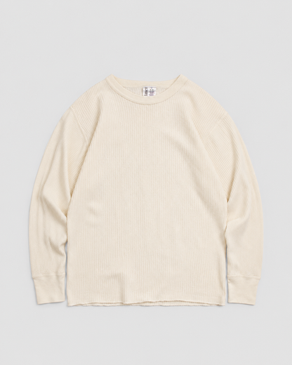 2000s Hanes Thermal waffle knit tee (M)