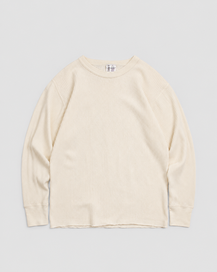 2000s Hanes Thermal waffle knit tee (M)