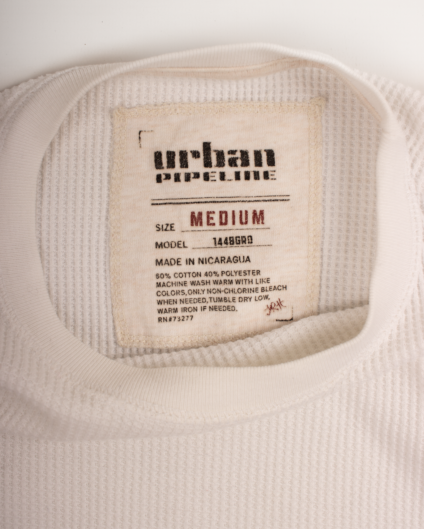 2000s Thermal waffle knit tee (M)