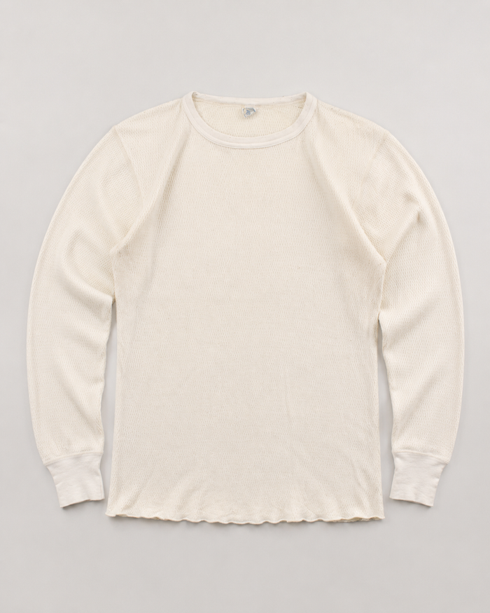1970s Thermal waffle knit tee (L)