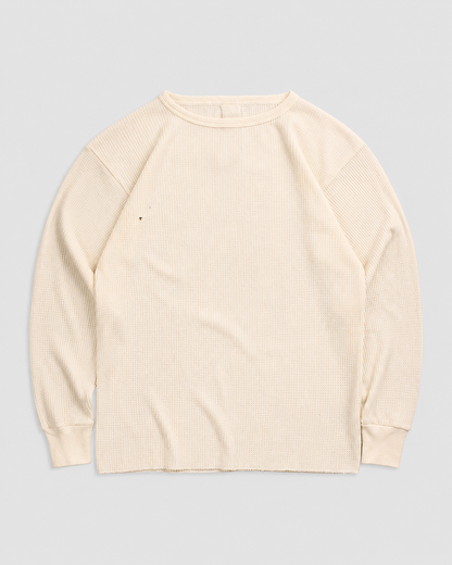 1990s Thermal waffle knit tee (M)