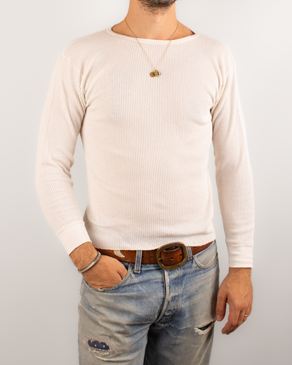 1980s Thermal waffle knit tee (S)
