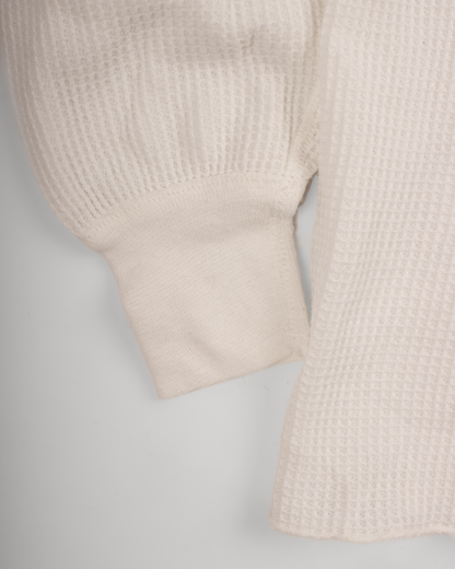 1980s Thermal waffle knit tee (S)