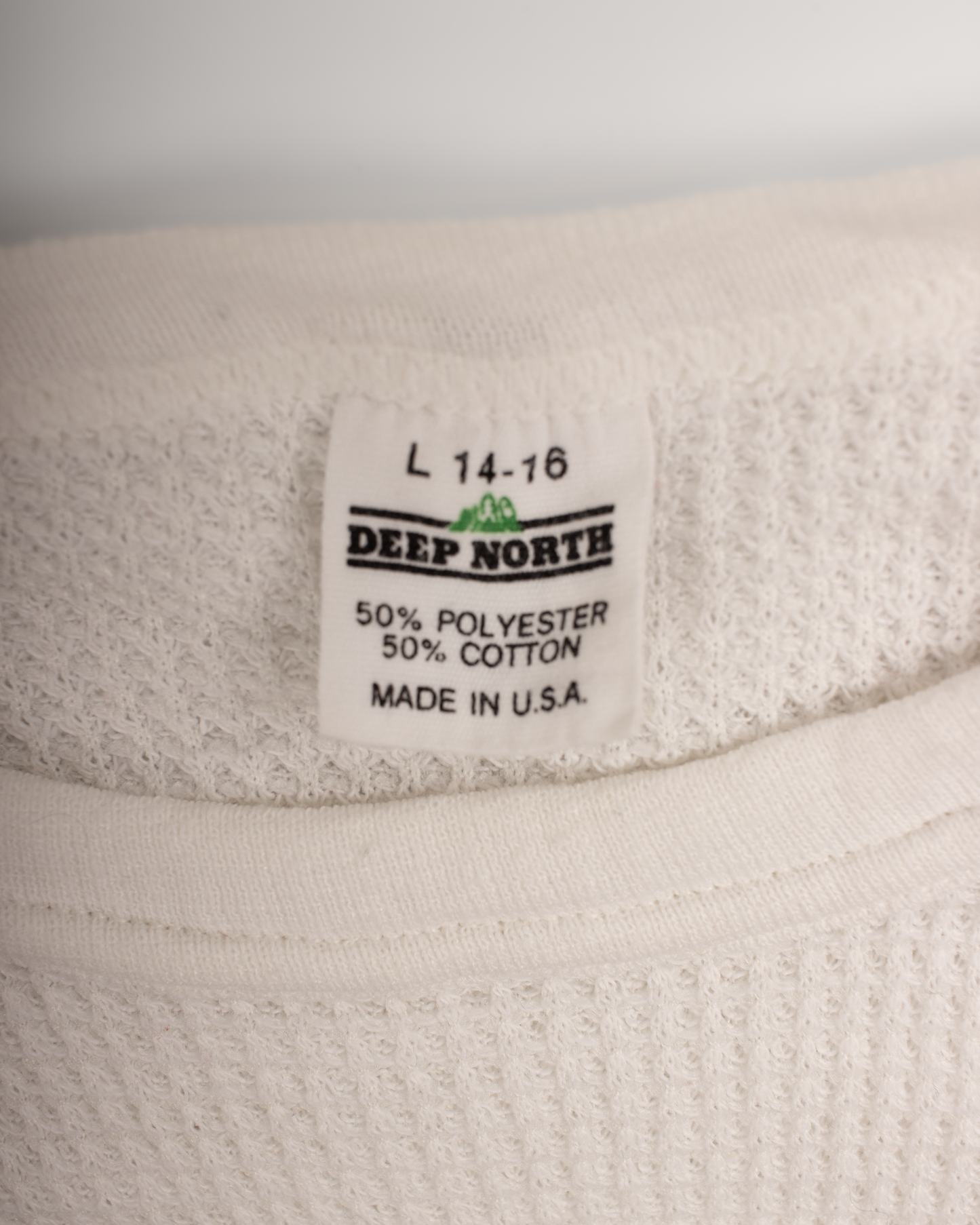 1980s Thermal waffle knit tee (XXS)