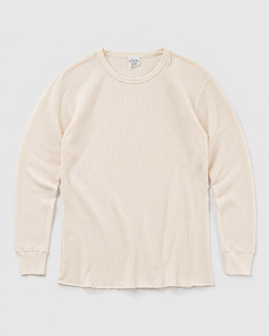 1990s Thermal waffle knit tee (M)