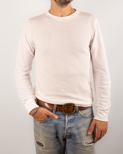 1980s Thermal waffle knit tee (M)