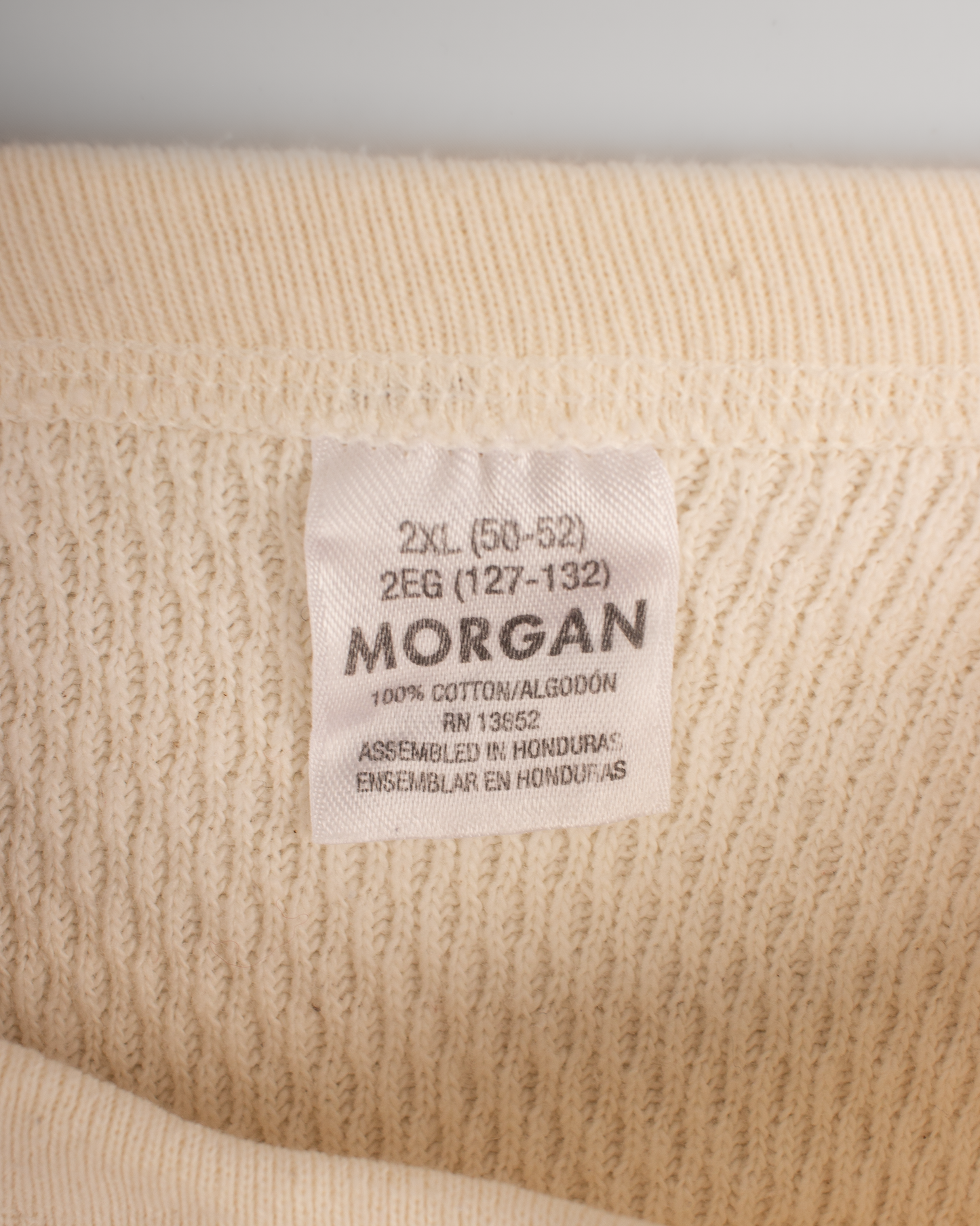 1990s Thermal waffle knit tee (2XL)