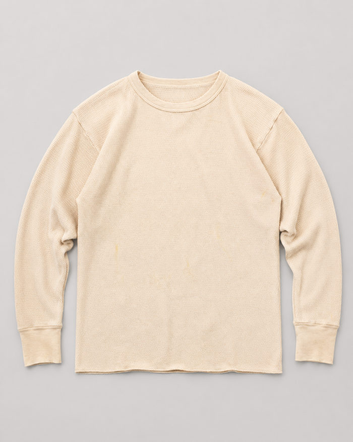 2000s Thermal waffle knit tee (L)