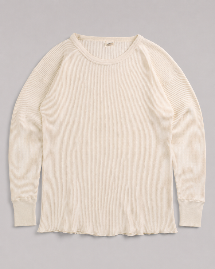1980s Thermal waffle knit tee (L)