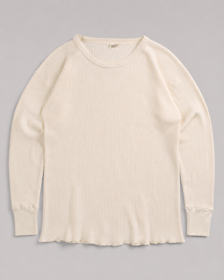 1980s Thermal waffle knit tee (L)