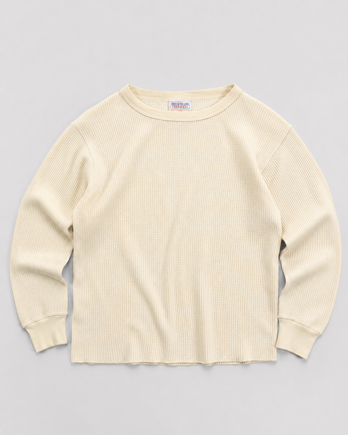 1990s Thermal waffle knit tee (M)
