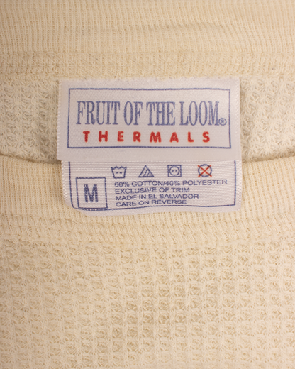 1990s Thermal waffle knit tee (M)